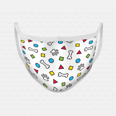 Dog Gift Idea - Shapes And Bones For Dog Lovers - Cloth Mask